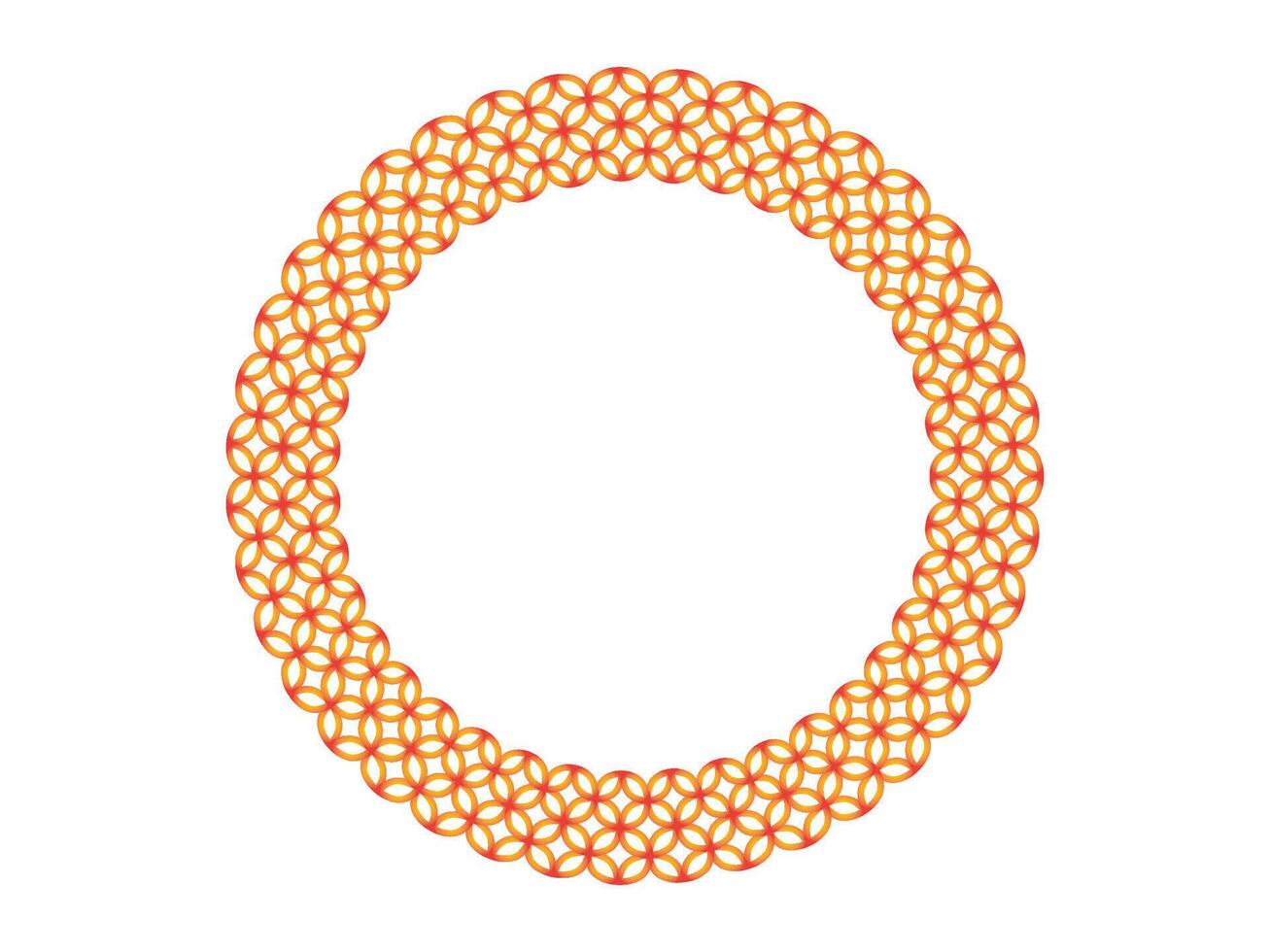 Abstract circle gradient wreath vector illustration