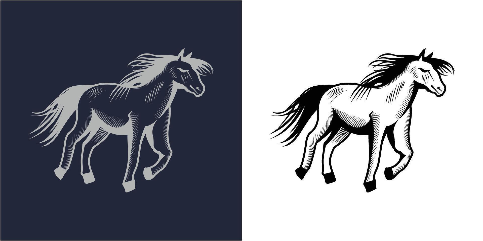 HORSE VECTOR ART TEMPLATE