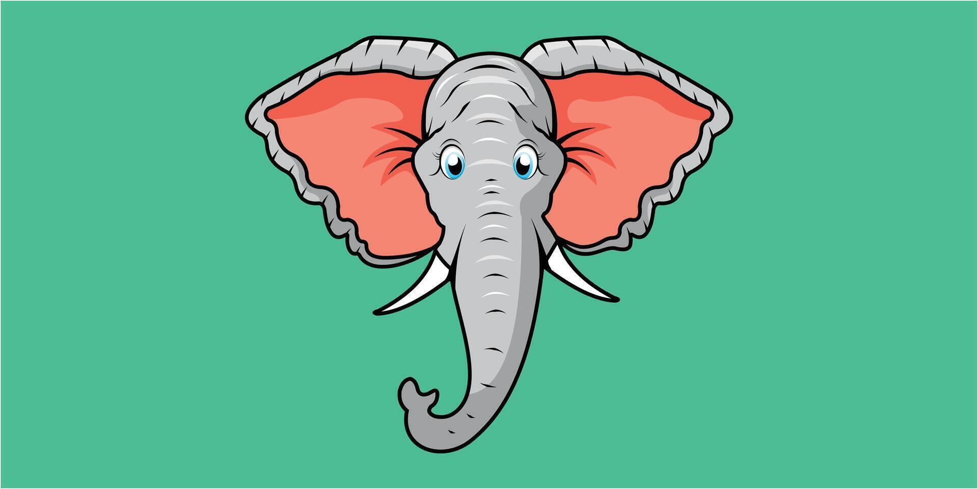 ELEPHANT ICON VECTOR ILLUSTRATION