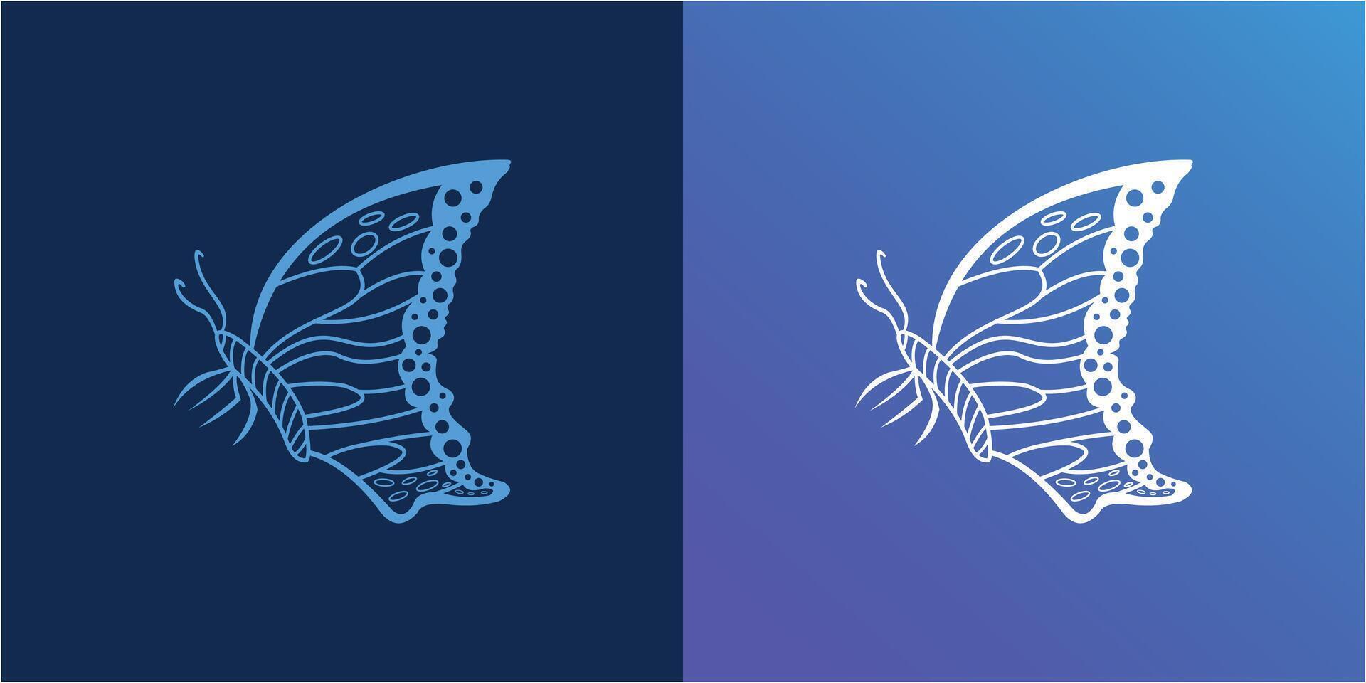 SIMPLE BUTTERFLY VECTOR ART