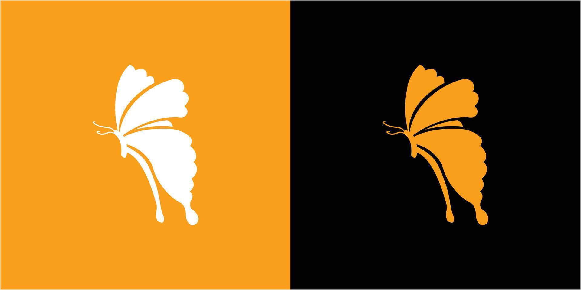 SIMPLE BUTTERFLY VECTOR ART LOGO