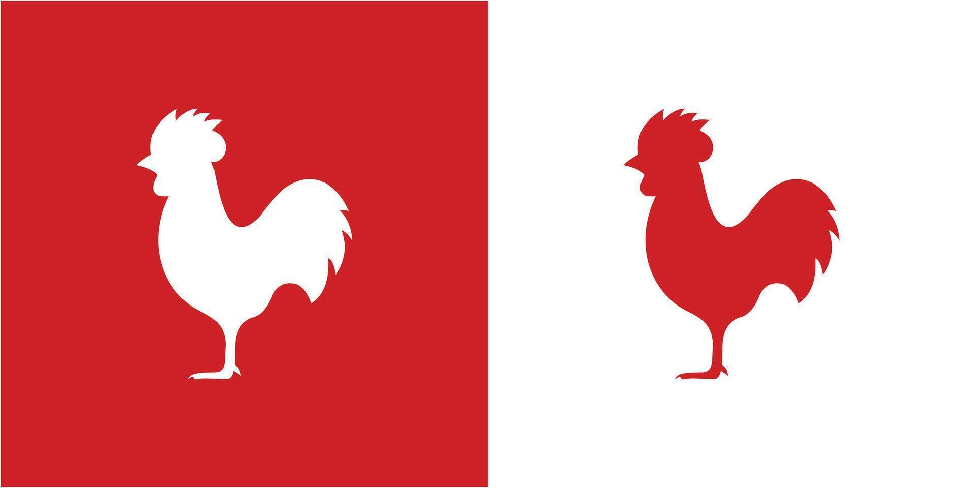 ROOSTER TEMPLATE DESIGN VECTOR