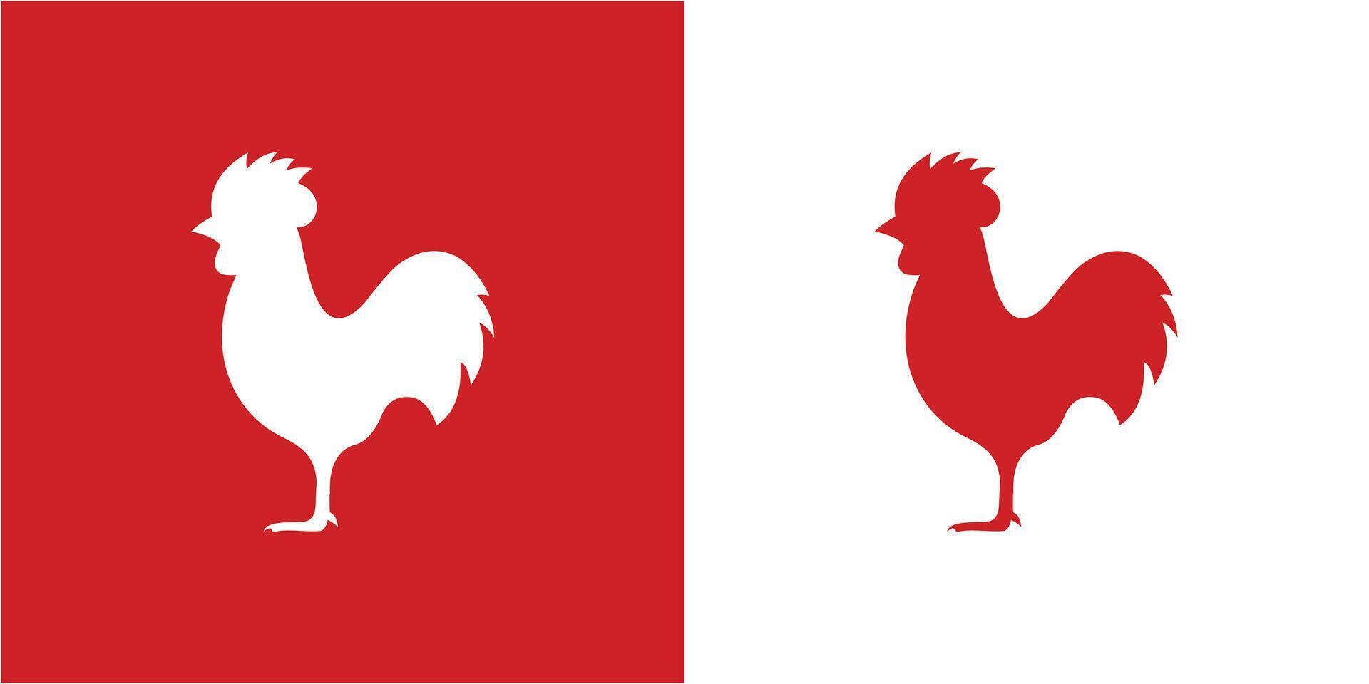 ROOSTER TEMPLATE DESIGN VECTOR