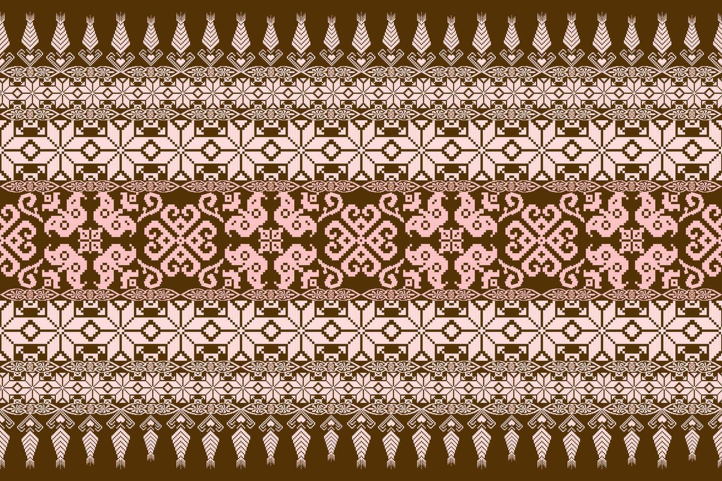 Seamless pixel art pattern. Aztec geometric vector background. Can be used in textile design, web design for making of clothes, accessories, decorative paper, backpack, wrapping, envelope, tile, etc.