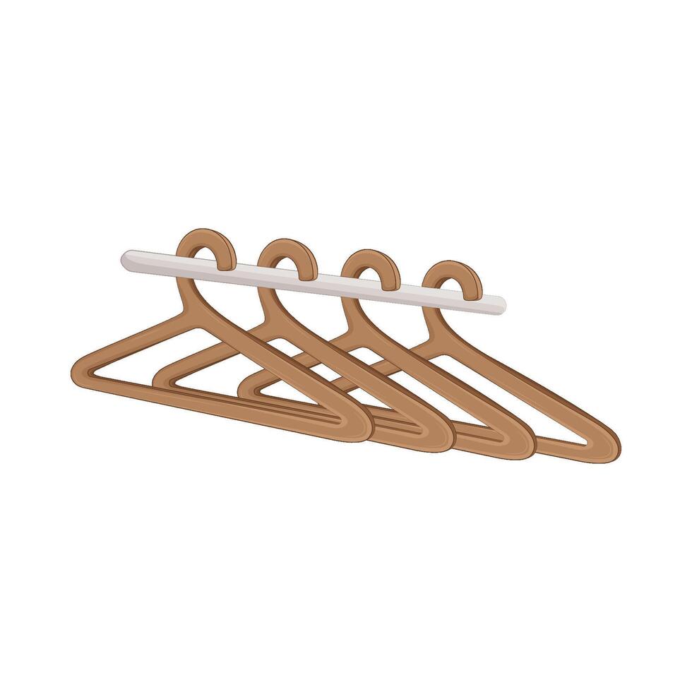 Illustration of clothes hanger vector