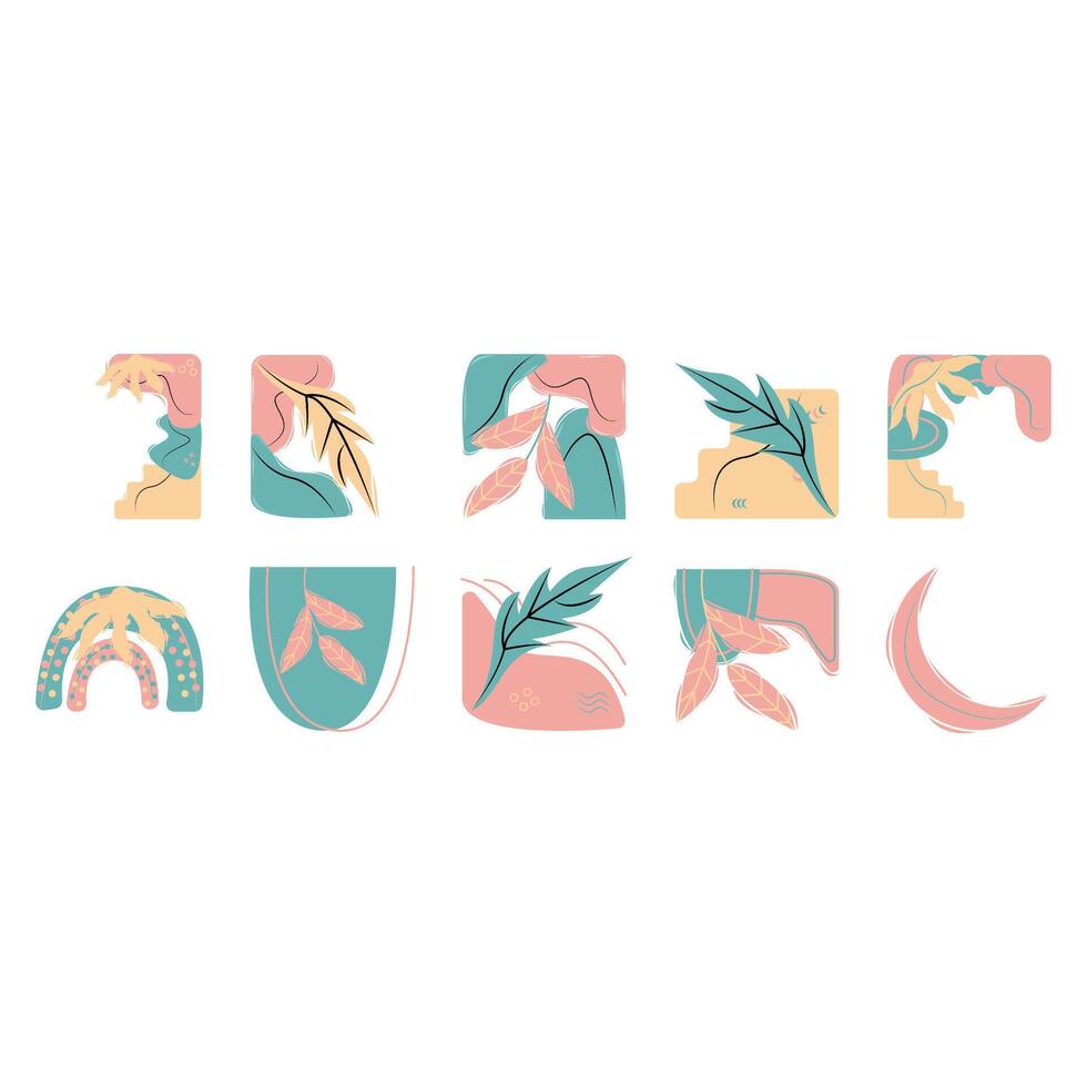 Illustration of boho pack vector
