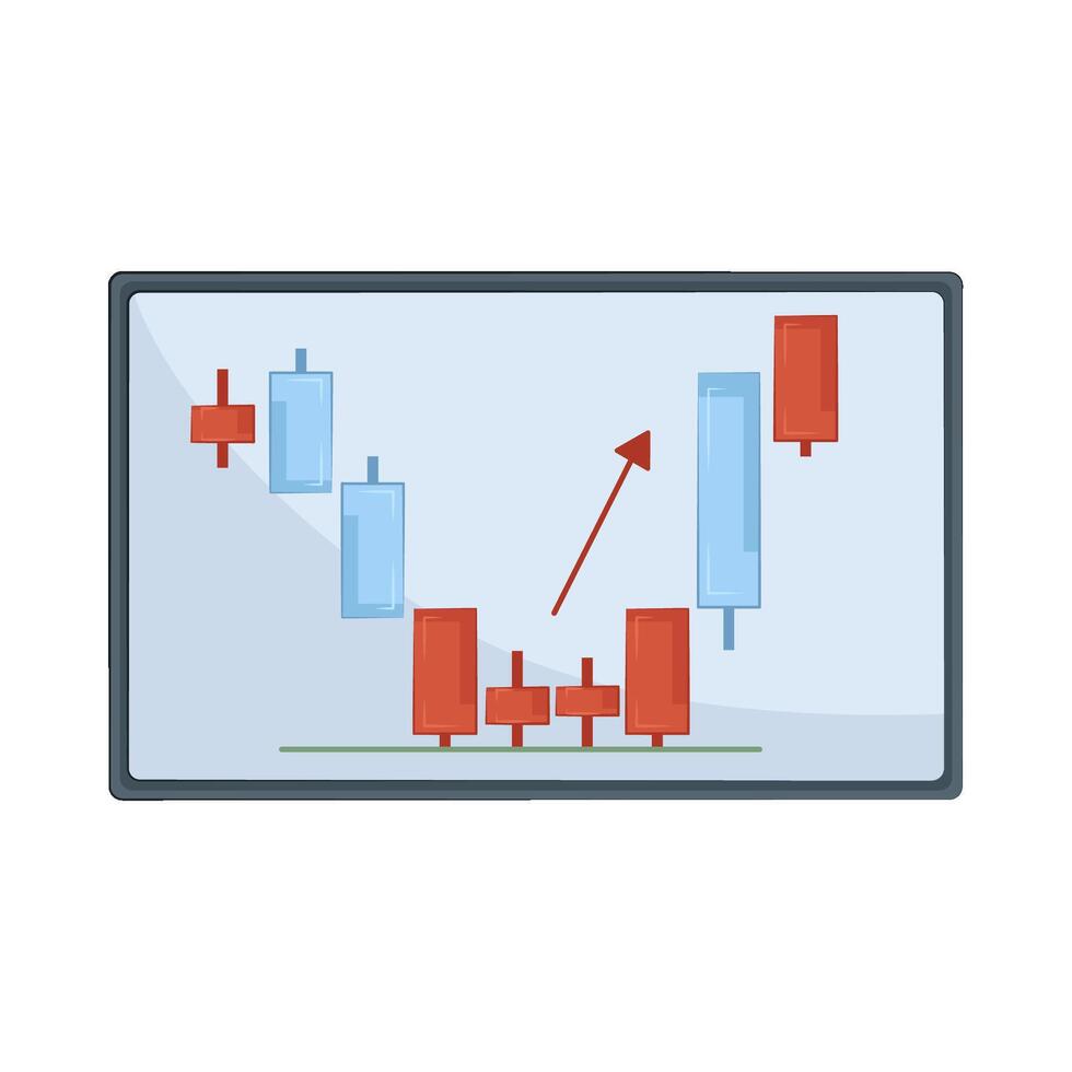 Illustration of candlestick vector