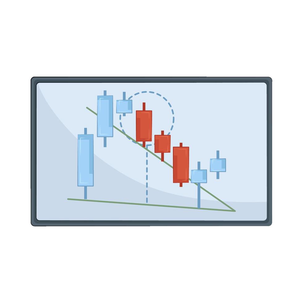 Illustration of candlestick vector