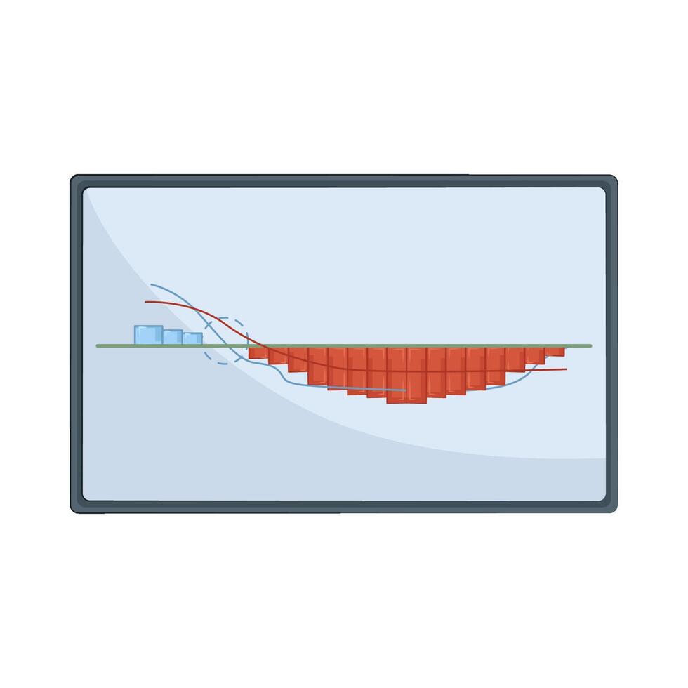 Illustration of candlestick vector