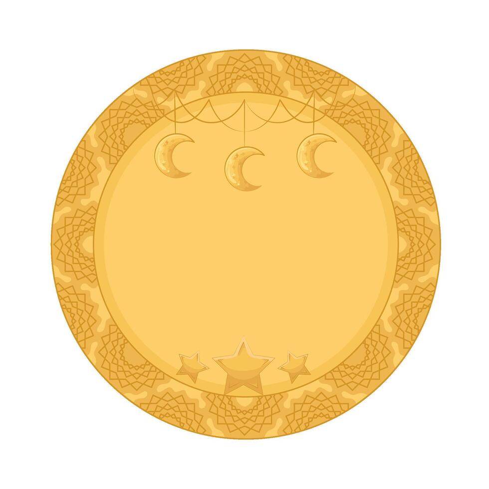 Illustration of Ramadan frame vector