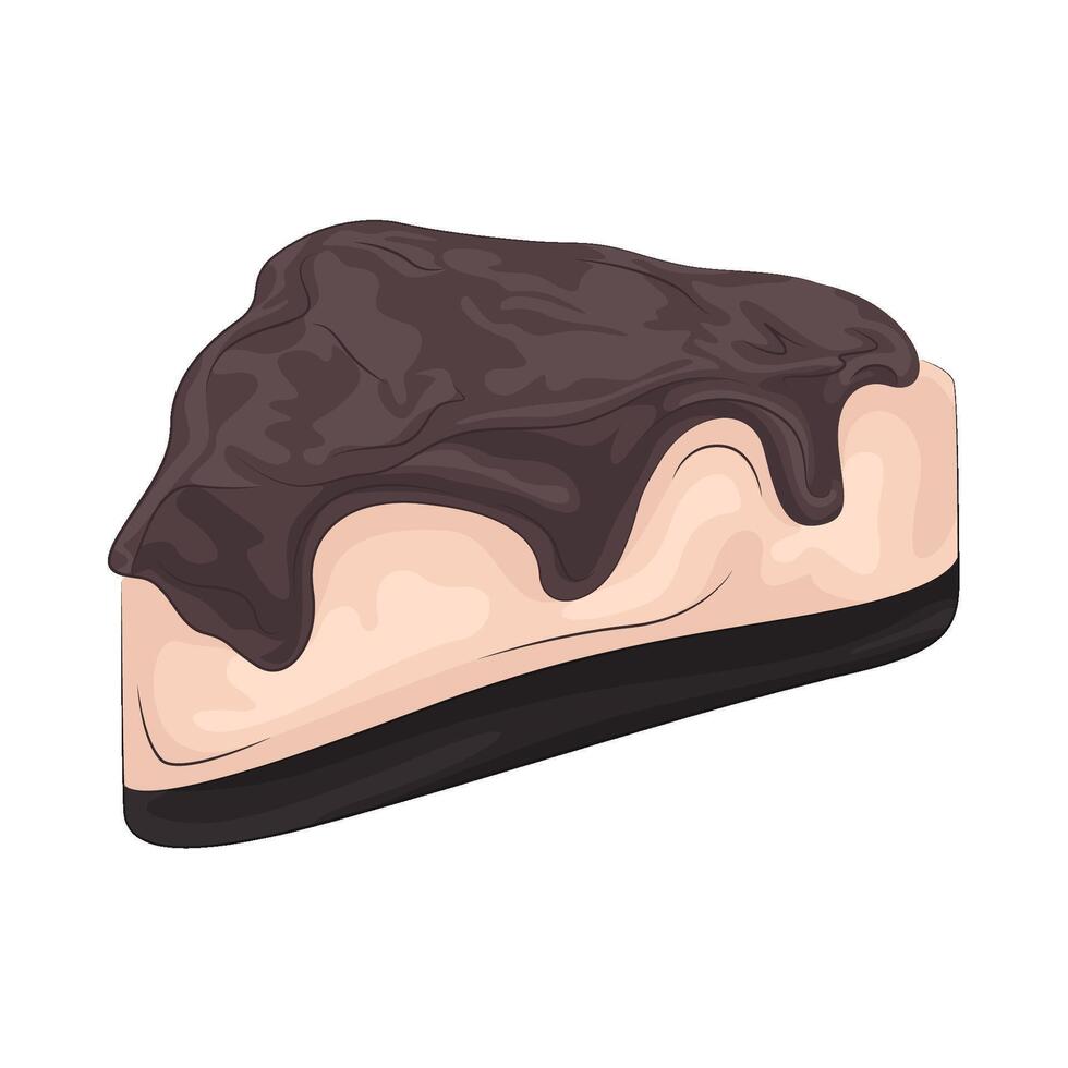 Illustration of cake slice vector