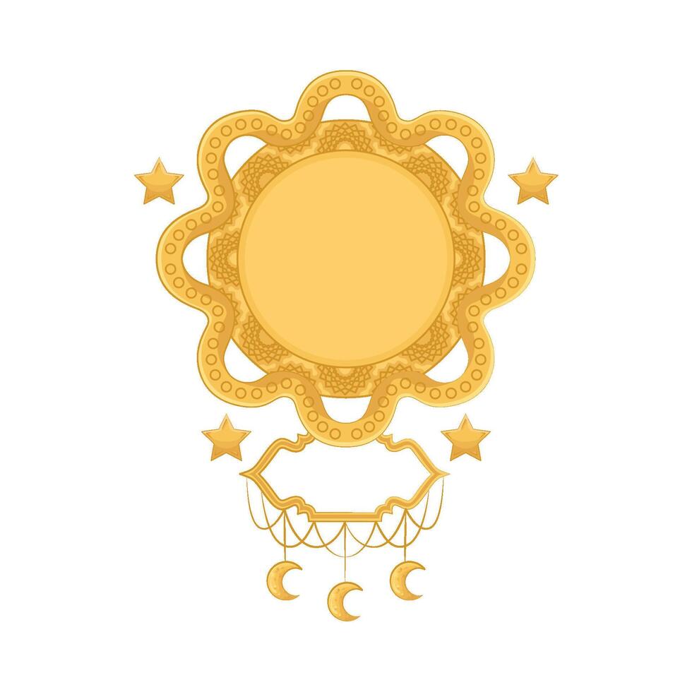 Illustration of Ramadan frame vector