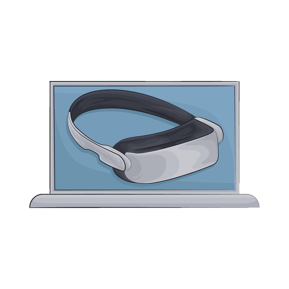 Illustration of virtual reality glasses vector