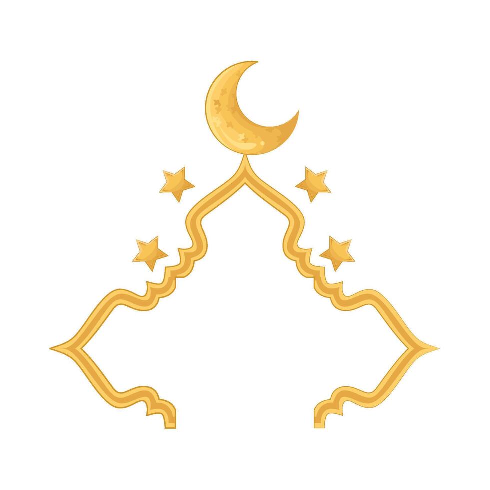 Illustration of Ramadan frame vector