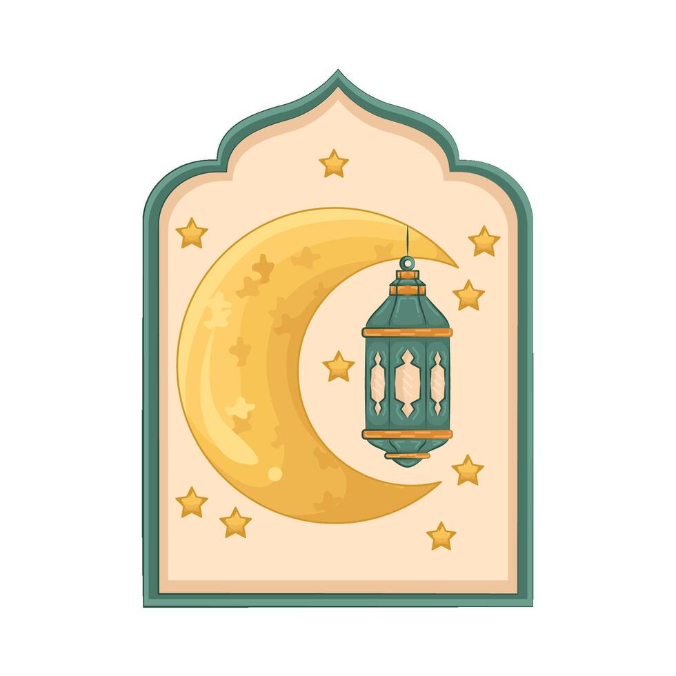 Illustration of Ramadan lantern vector