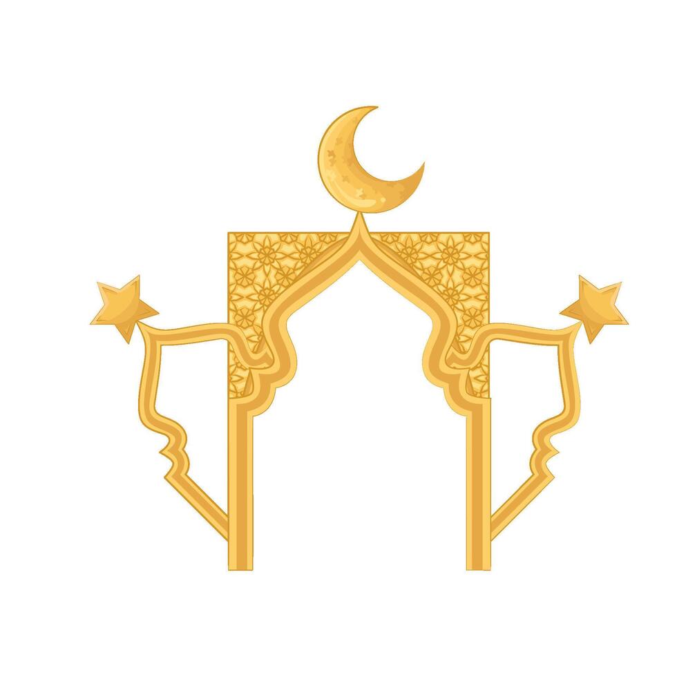 Illustration of Ramadan frame vector