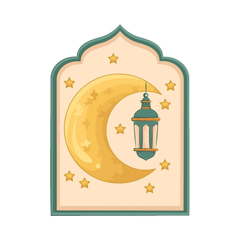 Illustration of Ramadan lantern vector