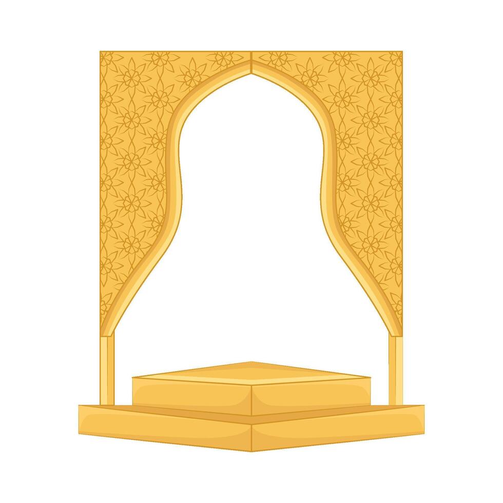 ilustración de Ramadán marco vector