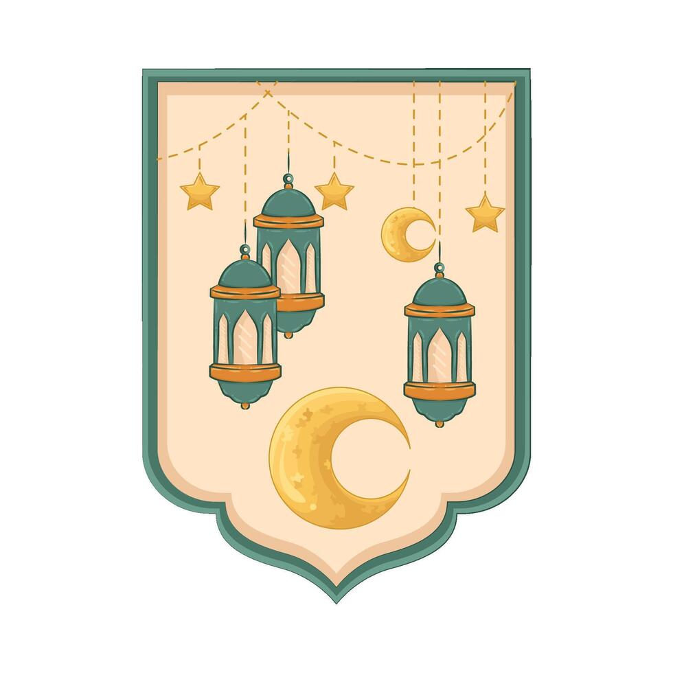 Illustration of Ramadan lantern vector