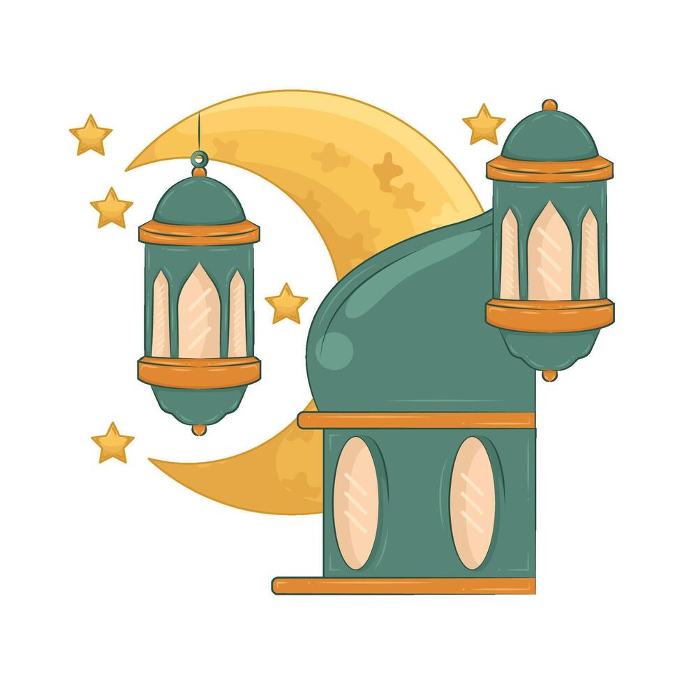 Illustration of Ramadan lantern vector