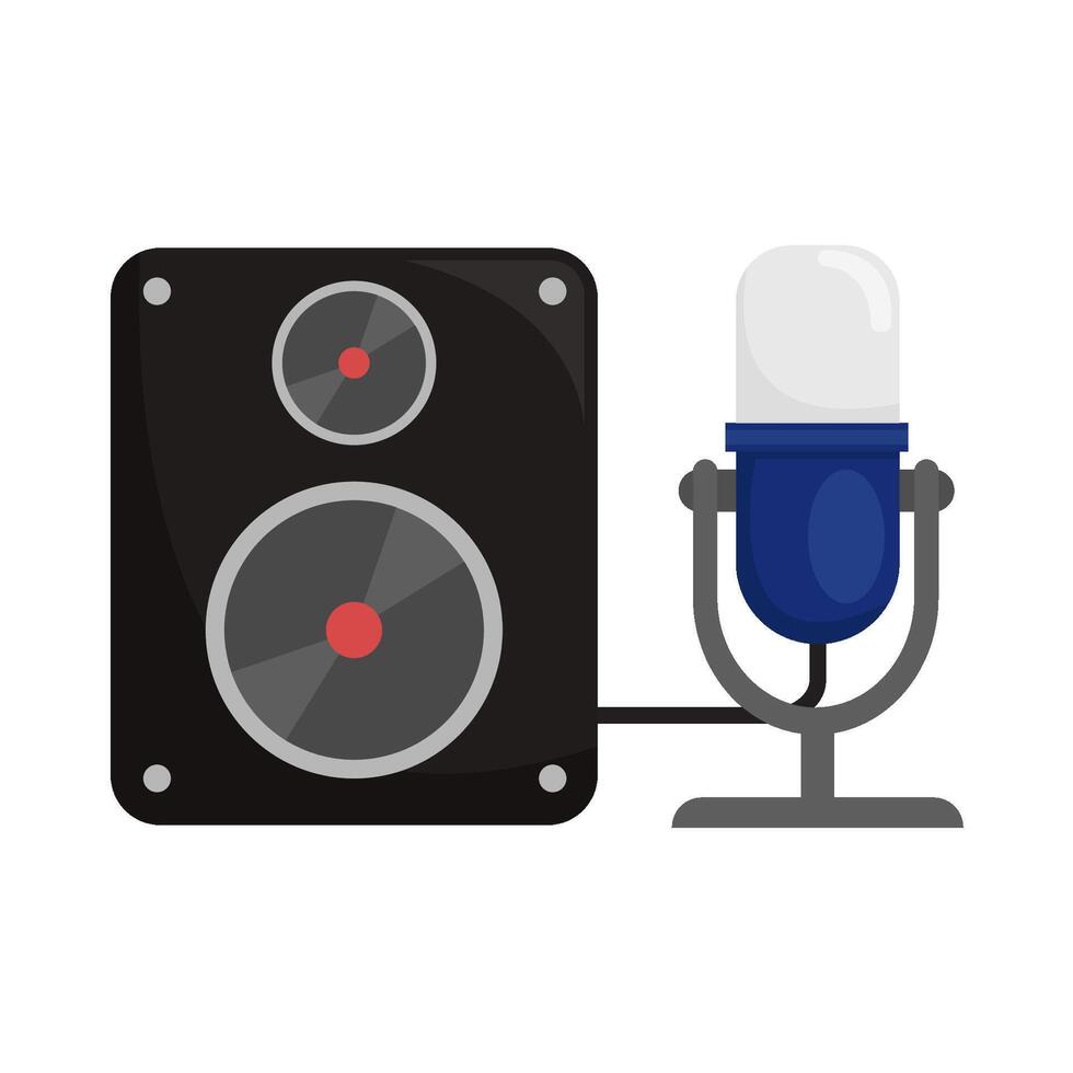 Illustration of music speaker vector