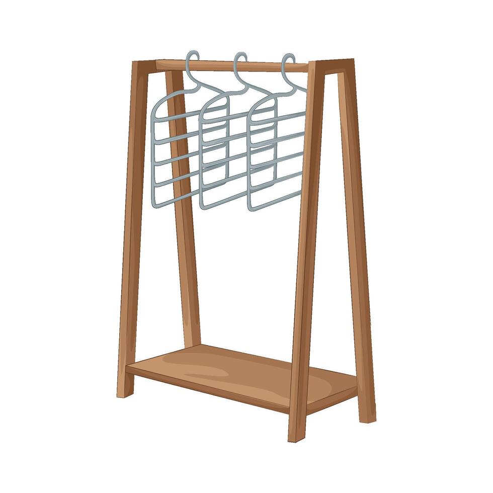 Illustration of clothes rack vector