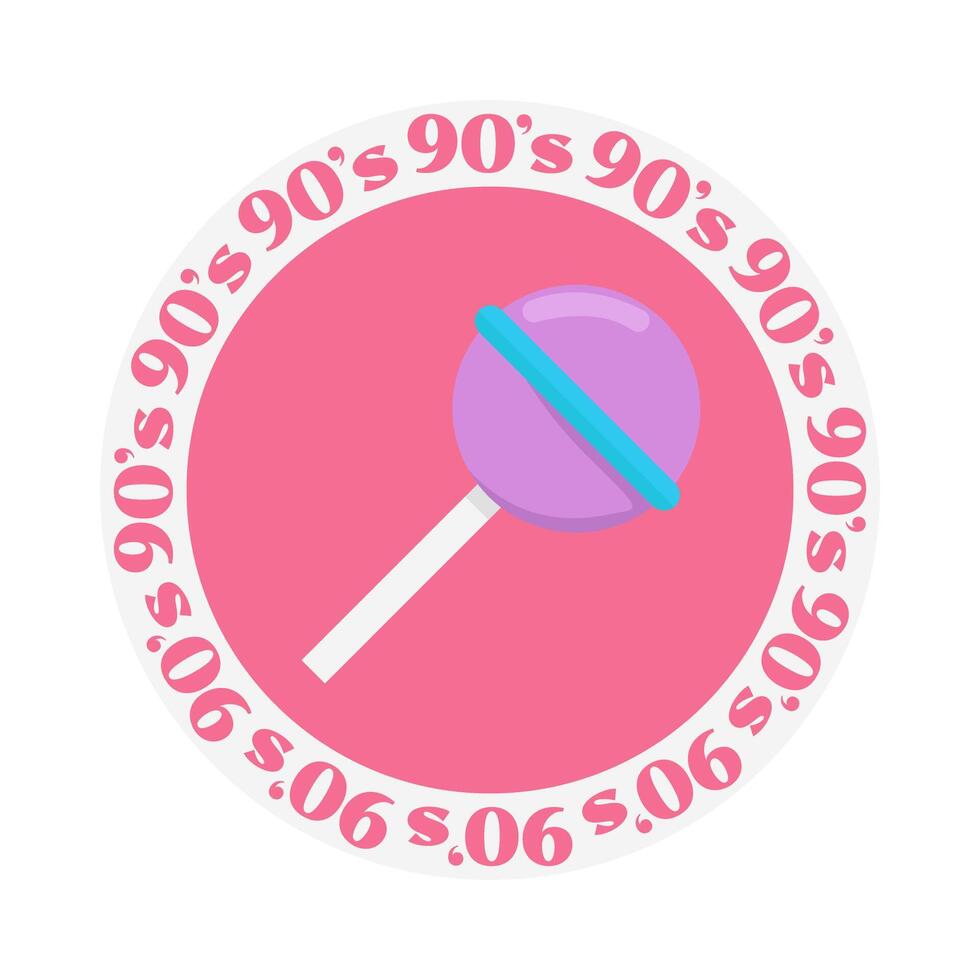 Illustration of 90's vibes vector