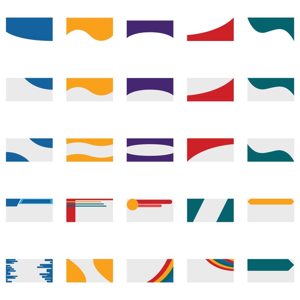 Illustration of banner pack vector