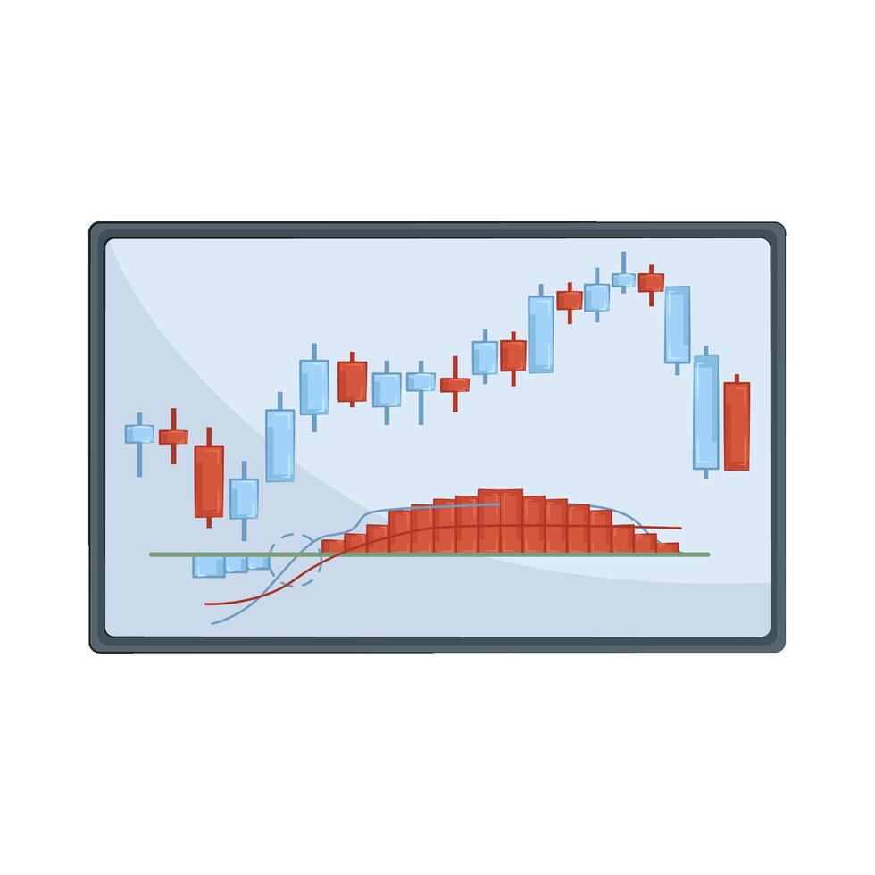 Illustration of candlestick vector