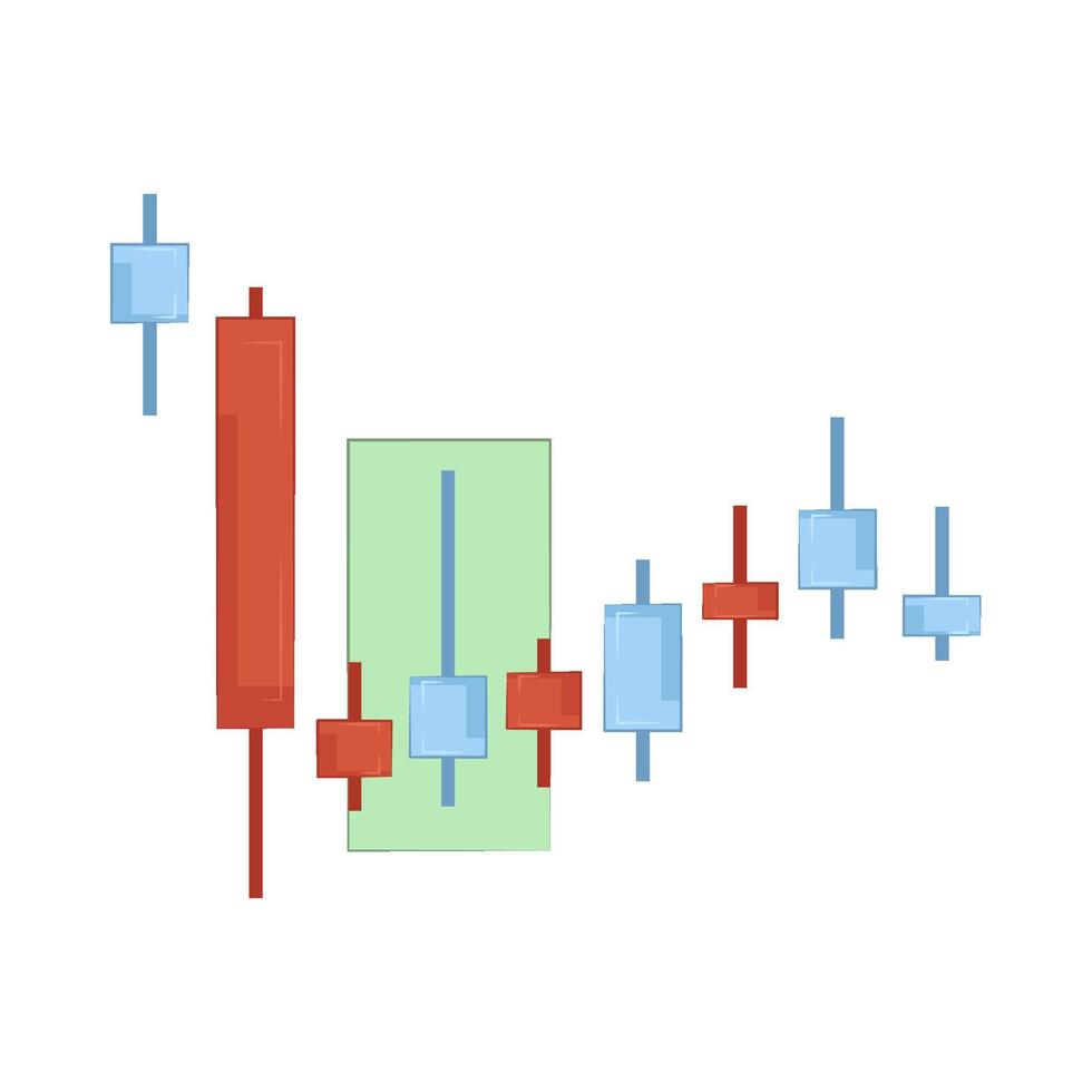 Illustration of candlestick vector