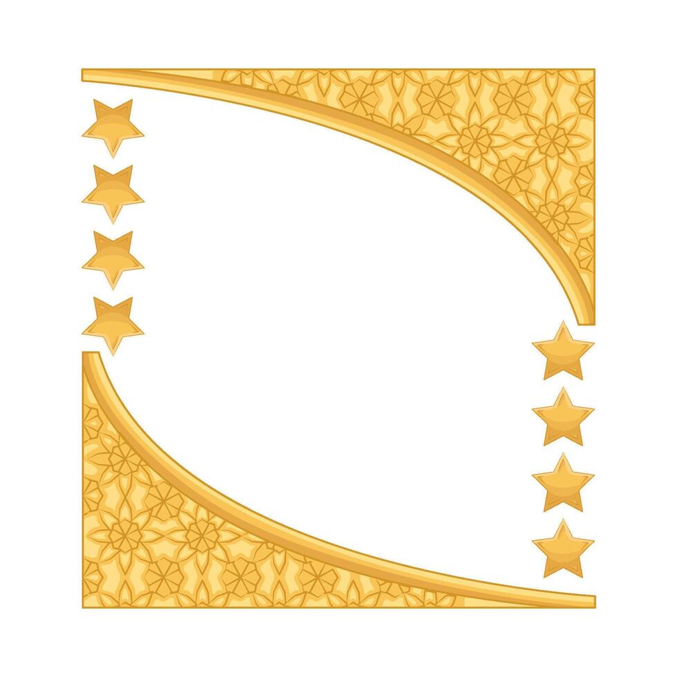 Illustration of Ramadan frame vector
