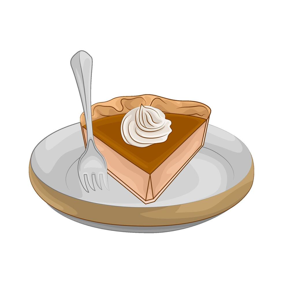 Illustration of cheesecake slices vector