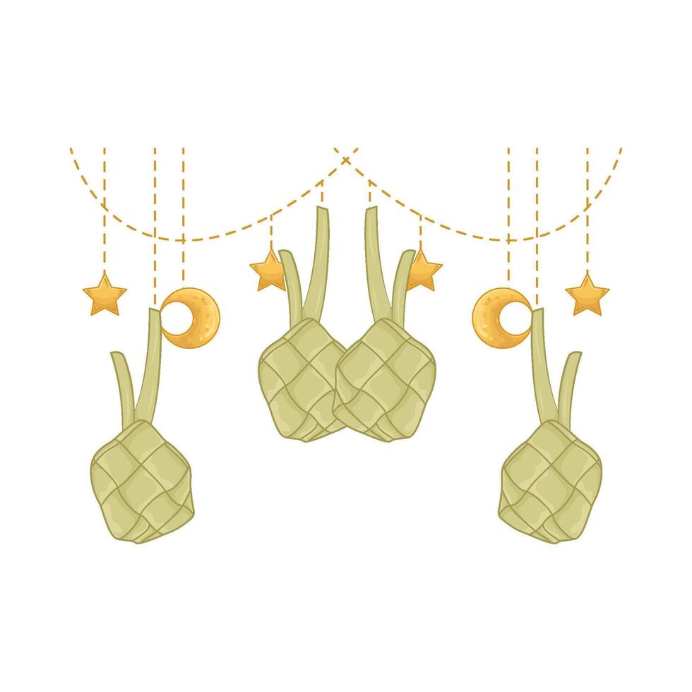 Illustration of ketupat vector