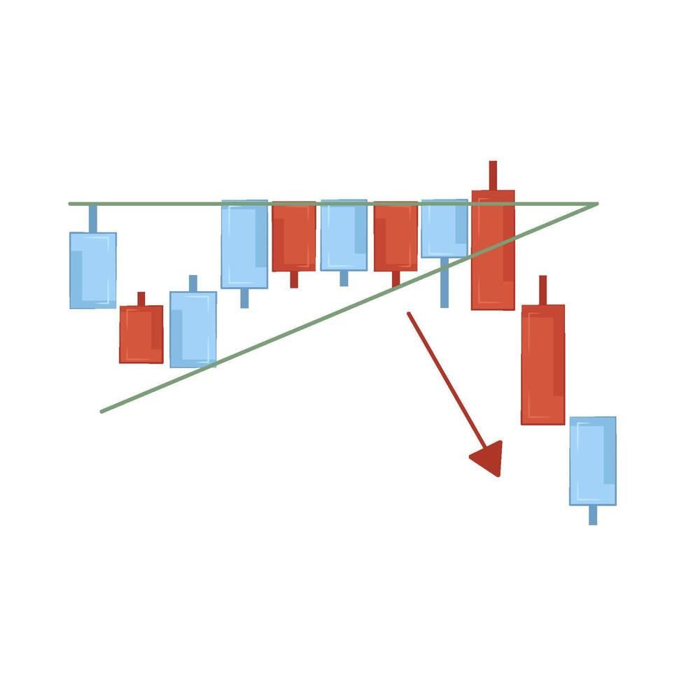 Illustration of candlestick vector