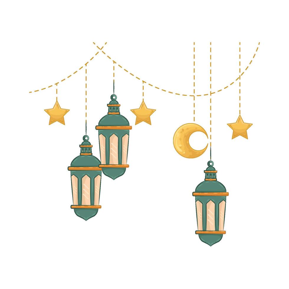 Illustration of Ramadan lantern vector