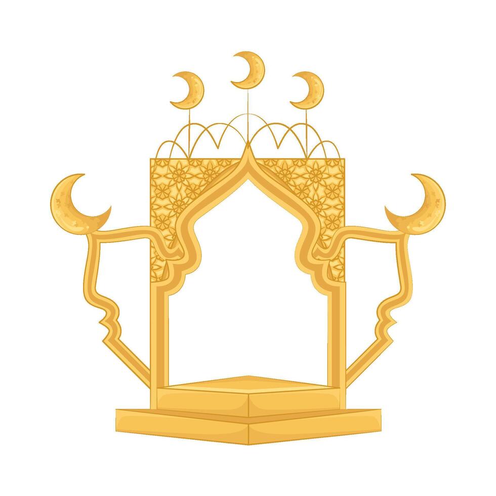 Illustration of Ramadan frame vector