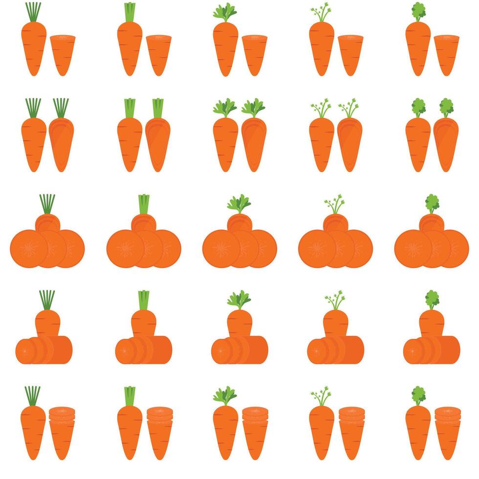 Illustration of carrot pack vector