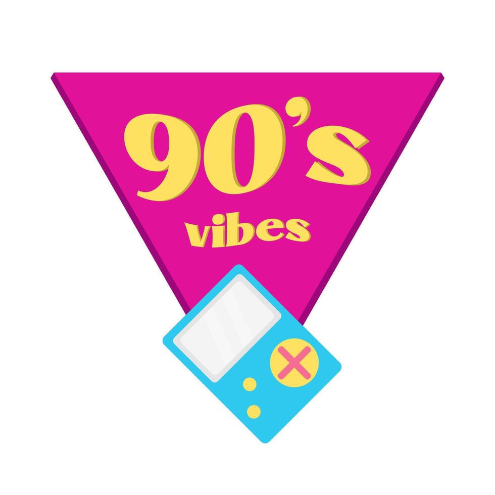 Illustration of 90's vibes vector