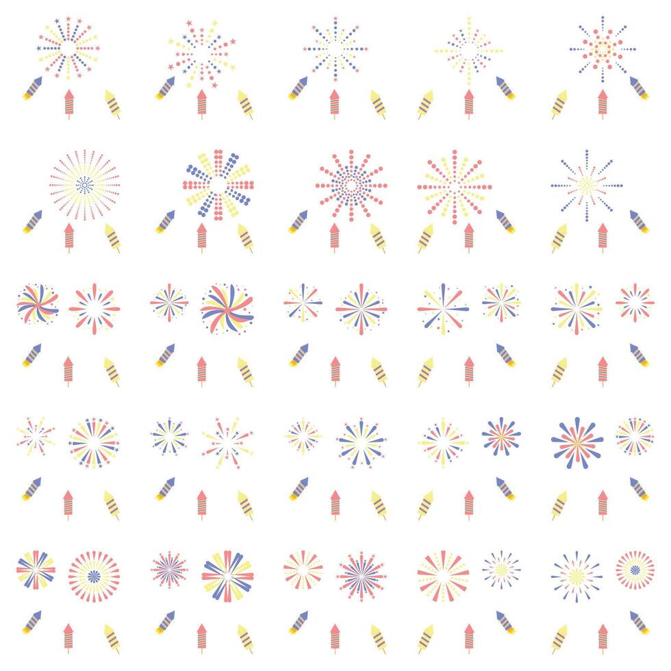 Illustration of firework pack vector