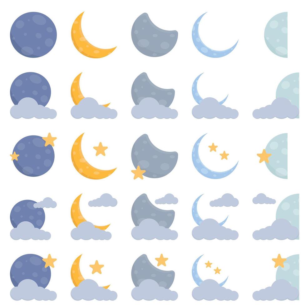 ilustración de Luna vector