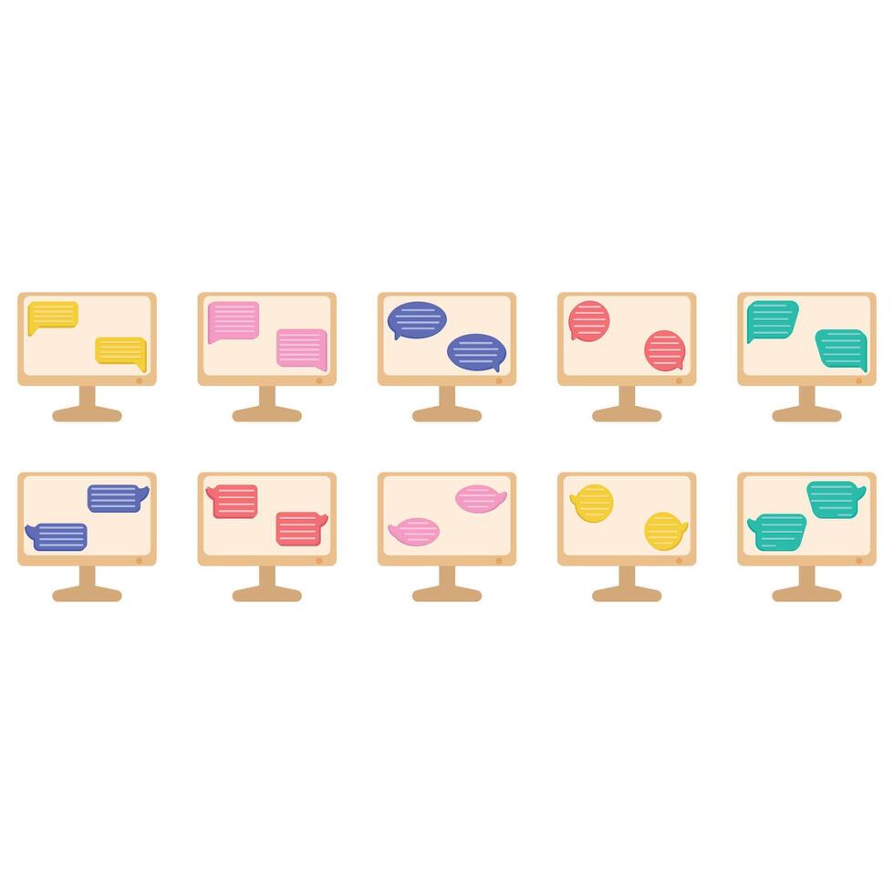 Illustration of chat pack vector