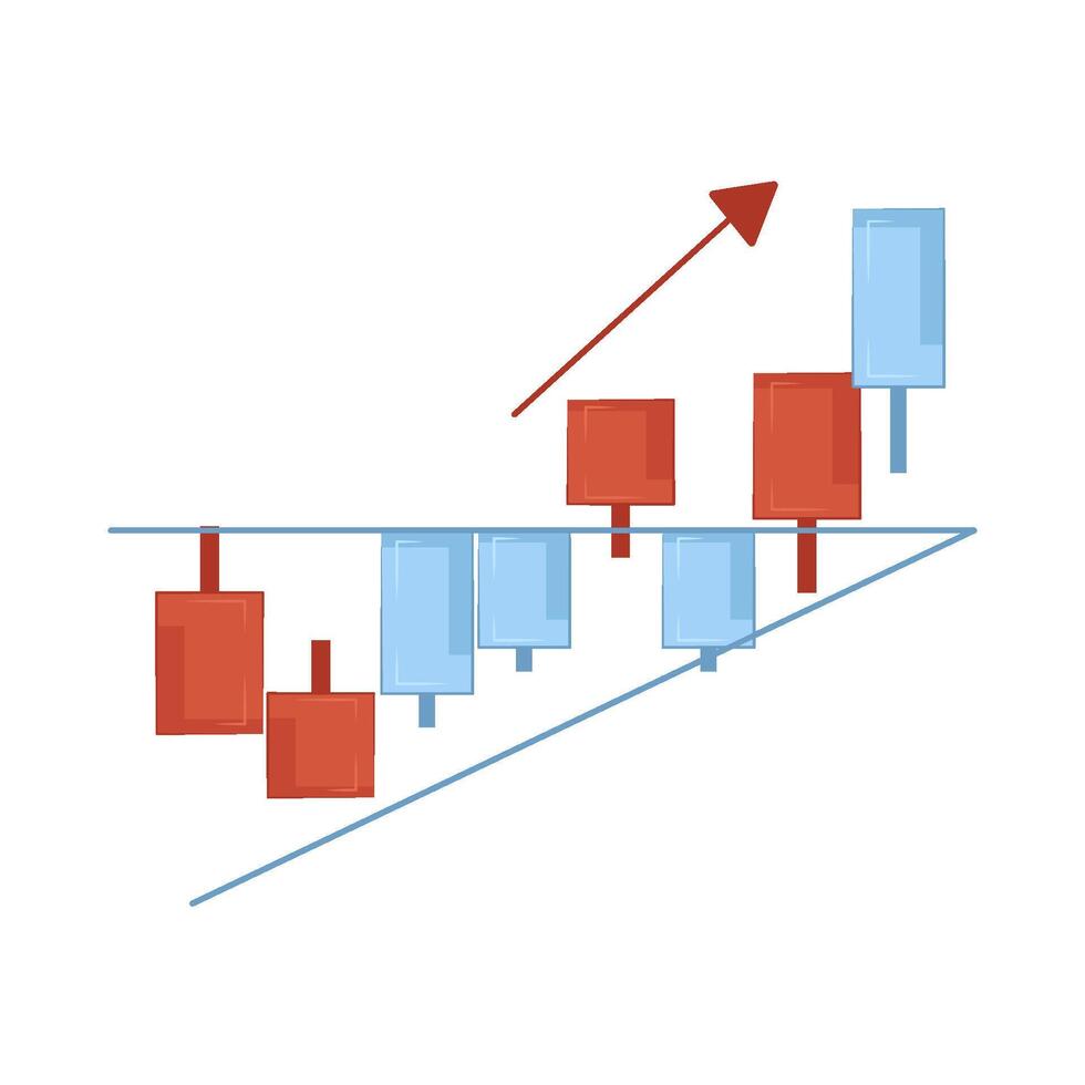 Illustration of candlestick vector