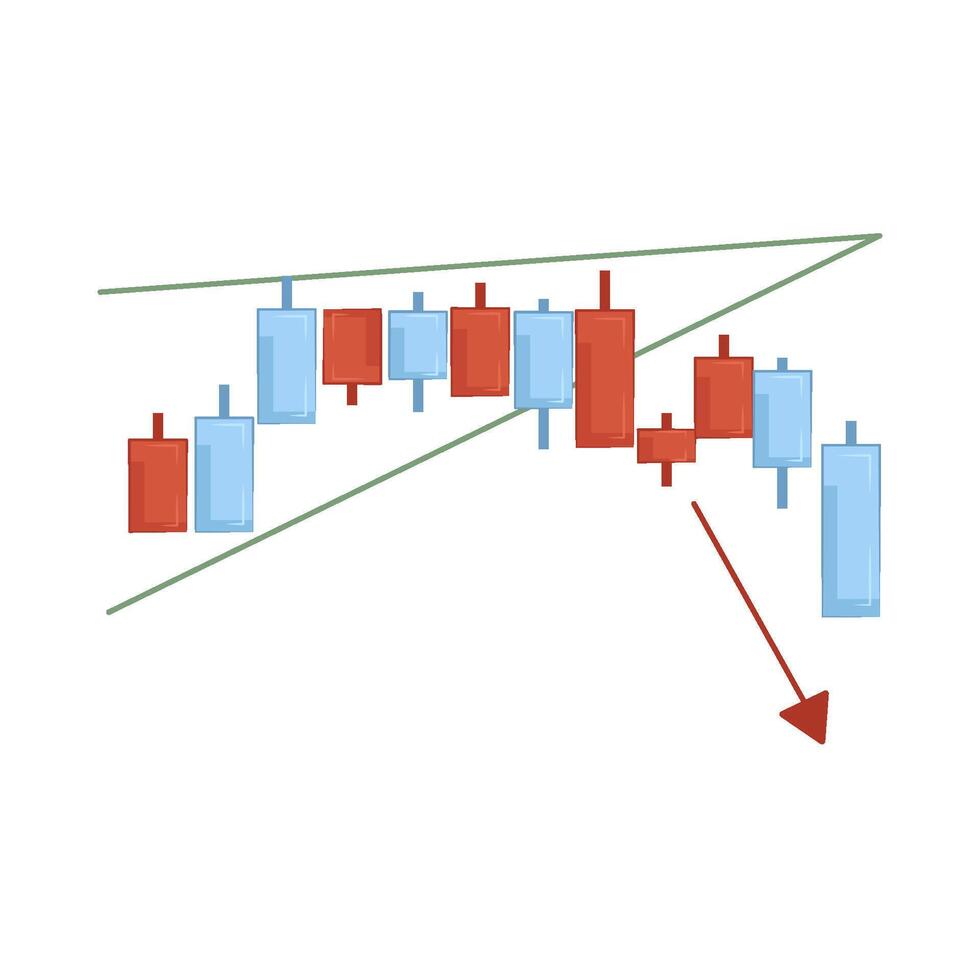 Illustration of candlestick vector