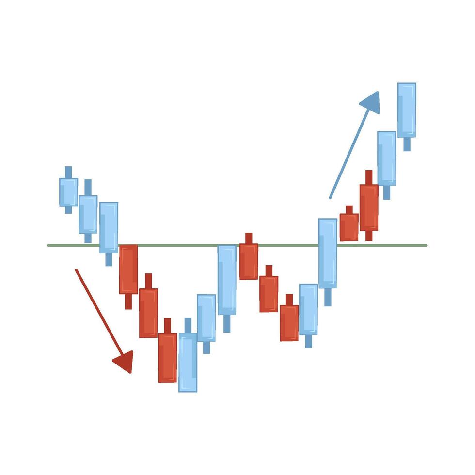 Illustration of candlestick vector