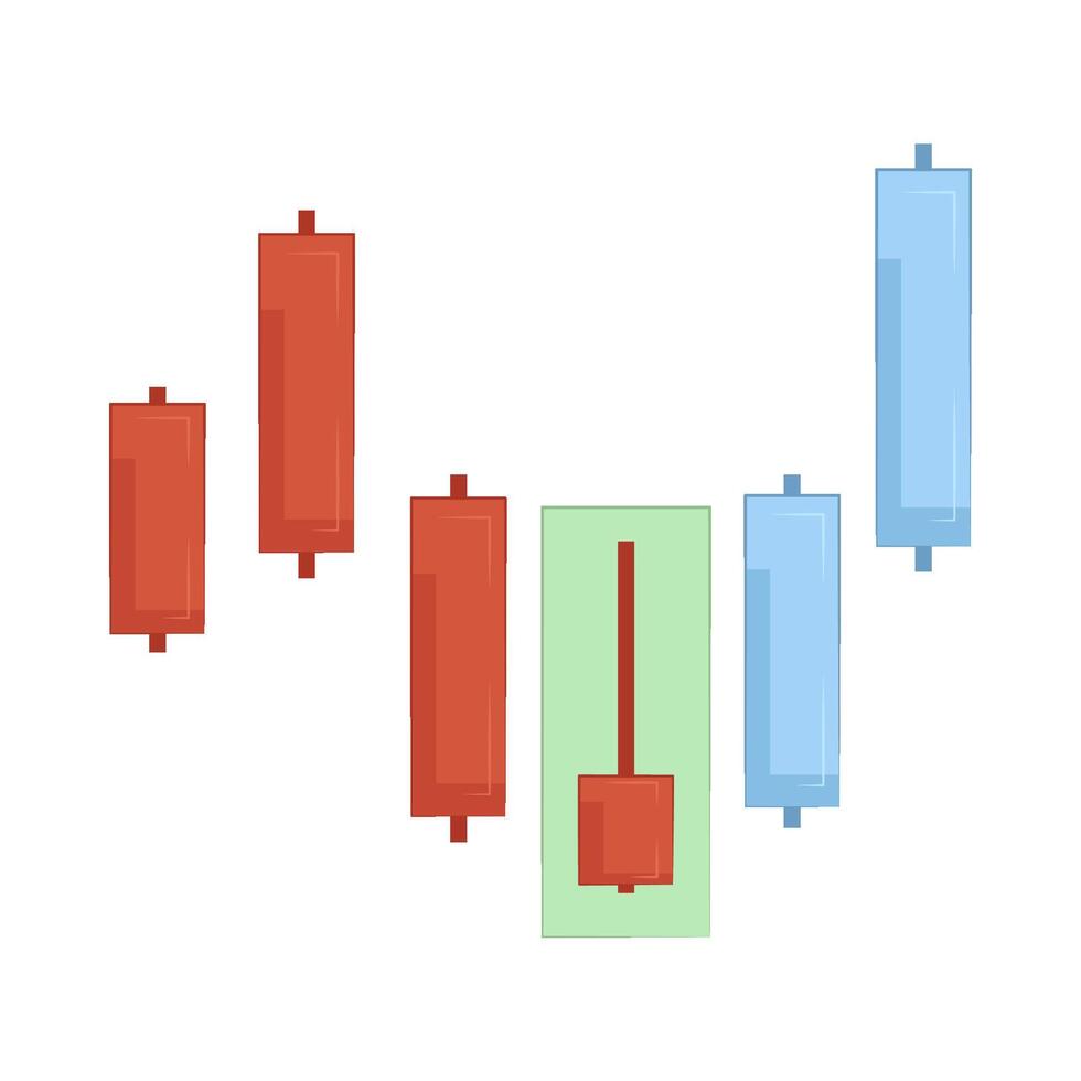 Illustration of candlestick vector