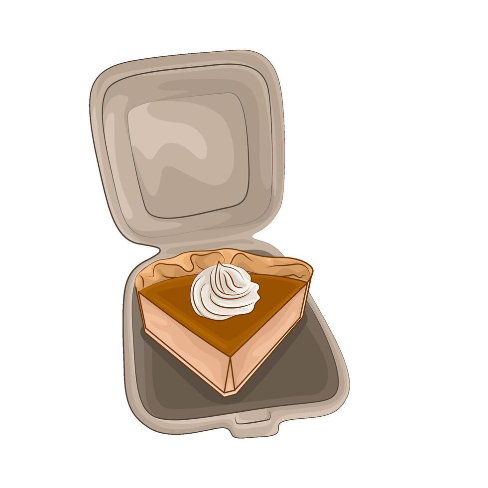 ilustración de tarta de queso rebanadas vector