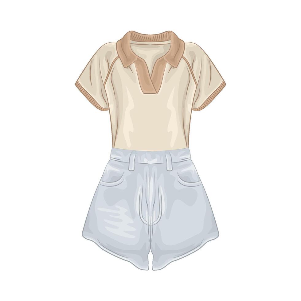 Illustration of woman clothes vector