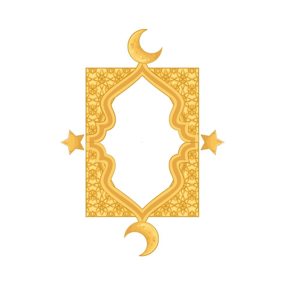 Illustration of Ramadan frame vector