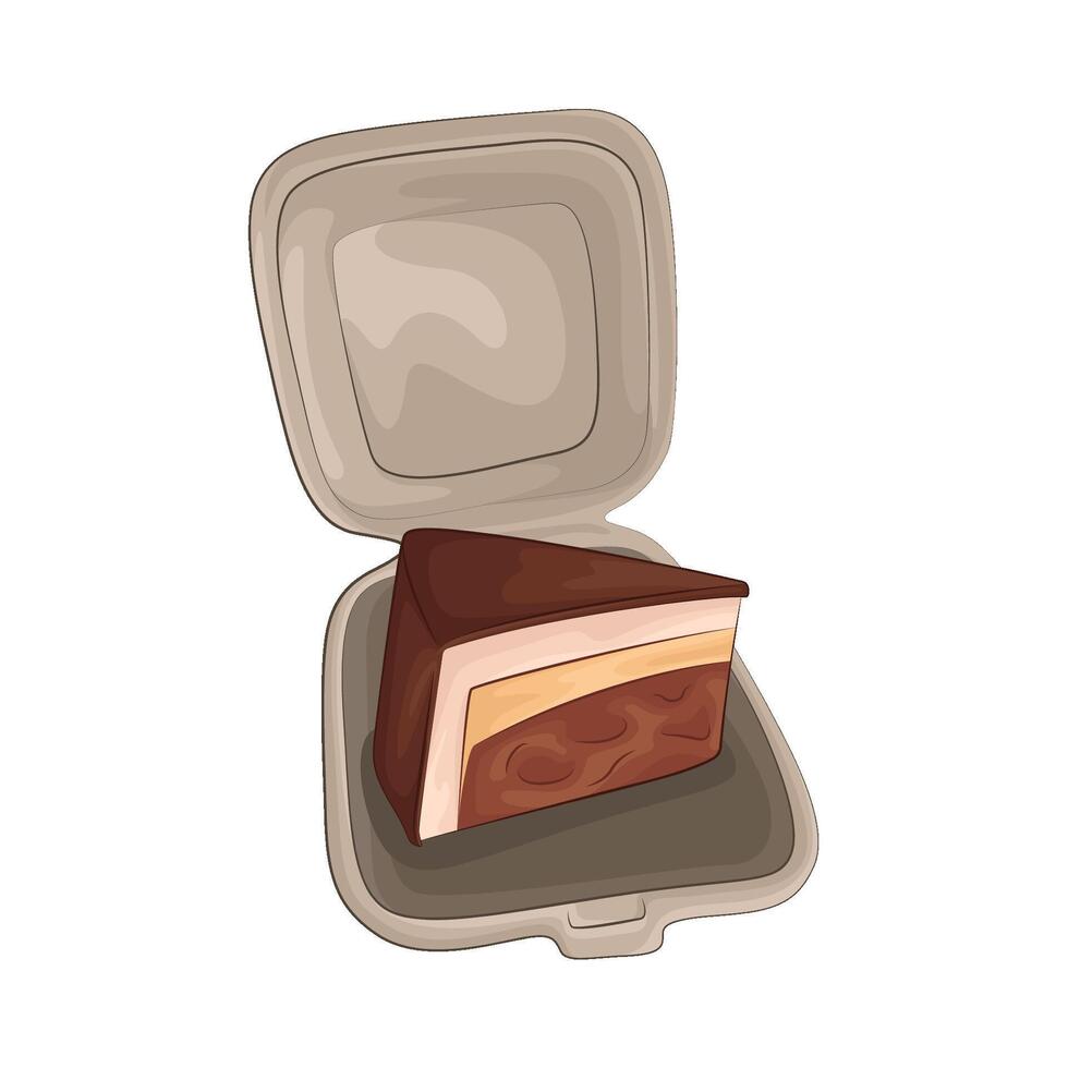 Illustration of cake slice vector