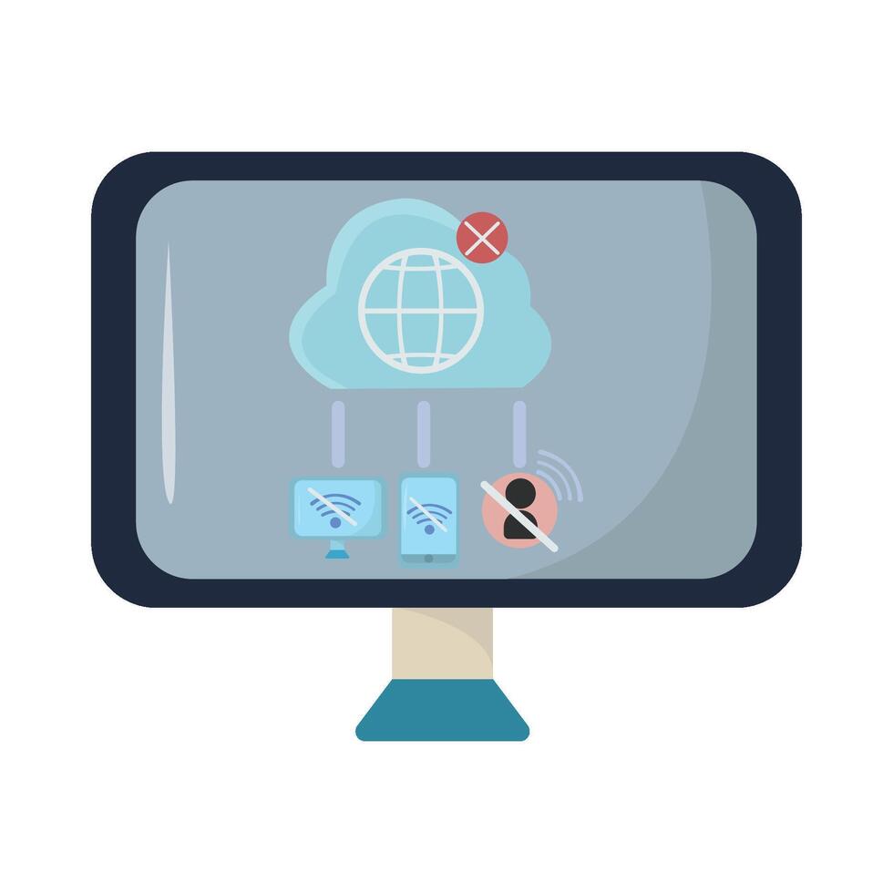Illustration of network vector